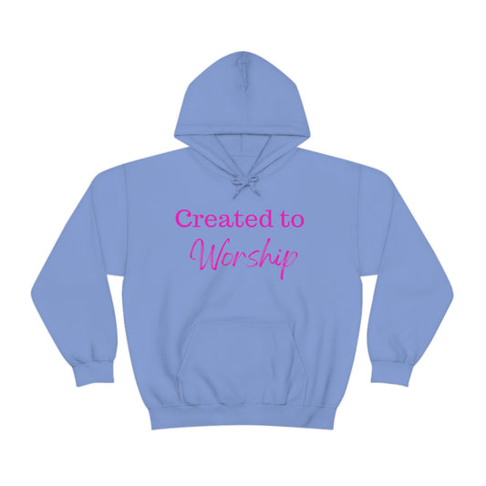 Created to Worship Unisex Heavy Blend™ Hooded Sweatshirt