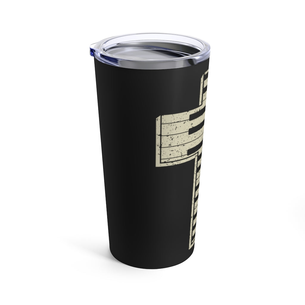 In Jesus Name I Play Keyboard Tumbler 20oz